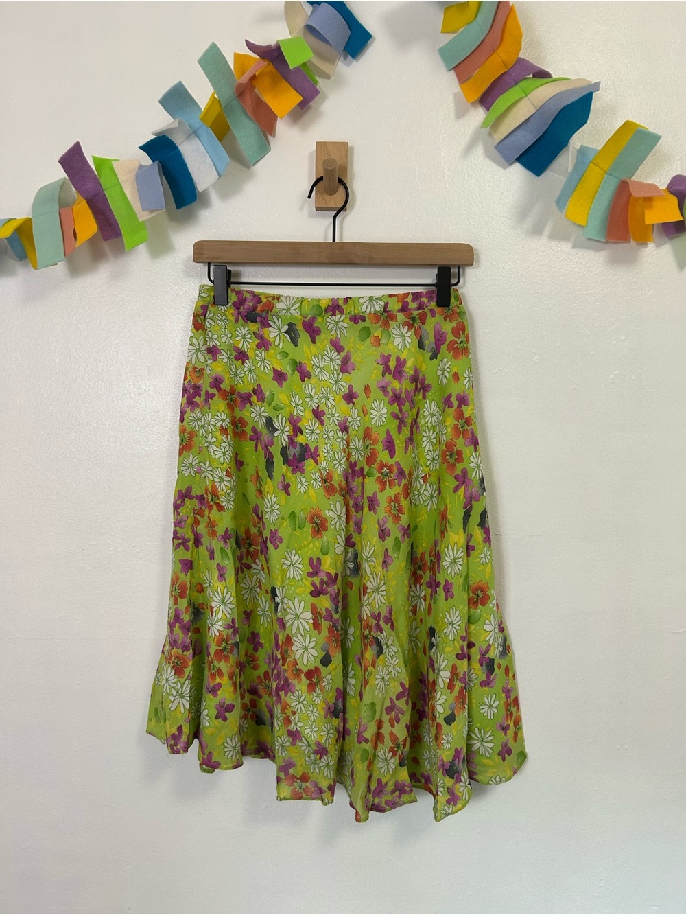 Salaam 90's Inspired Flowy Floral Mini Skirt